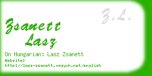 zsanett lasz business card
